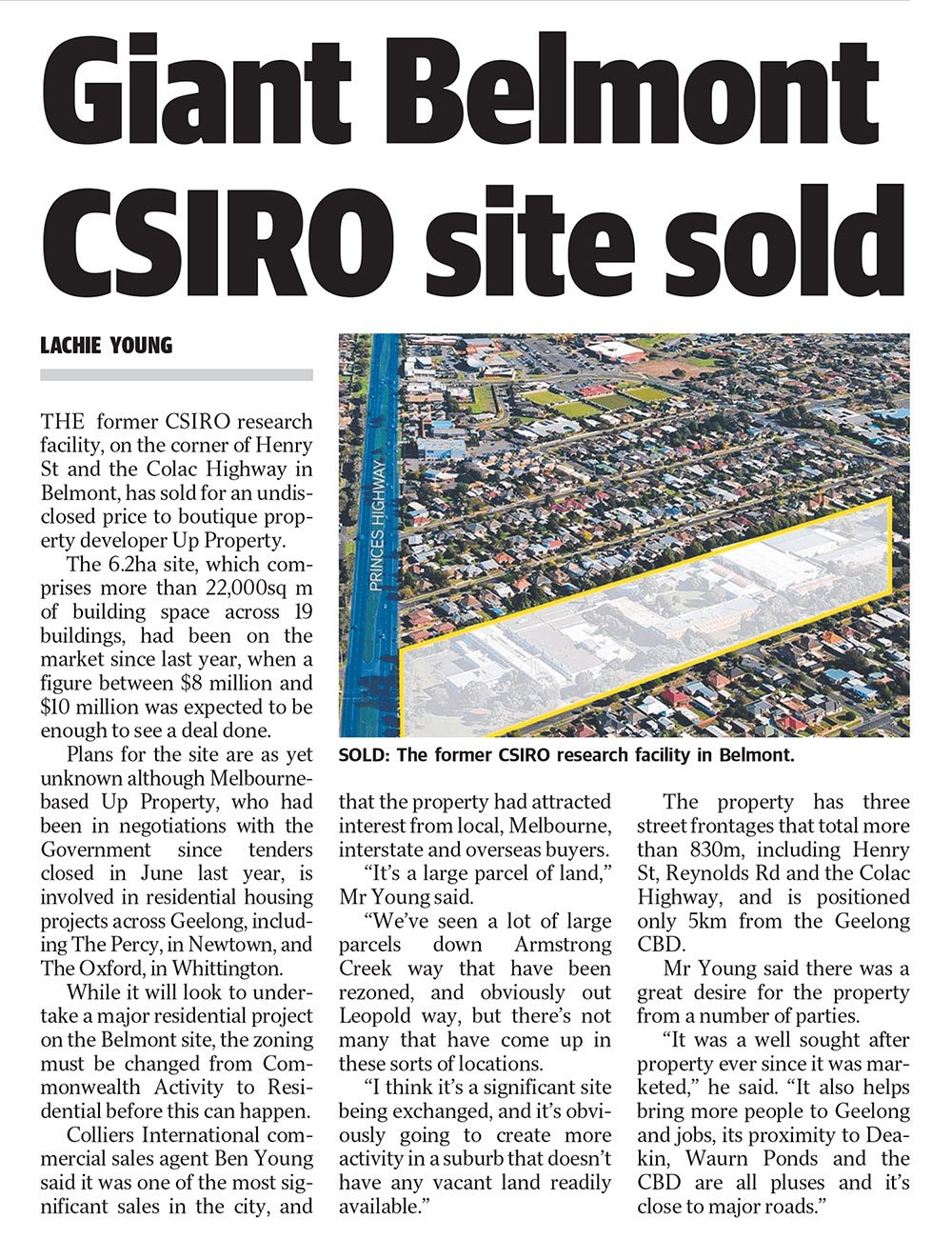Giant Belmont CSIRO site sold